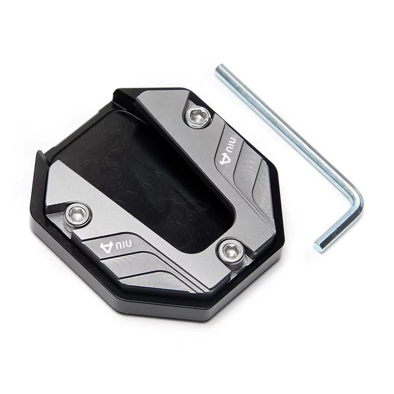 Universal Scooter Motorcycle Bike Kickstand Extender Foot Side Stand Extension Pad Support Plate Anti-Skid Enlarged Base