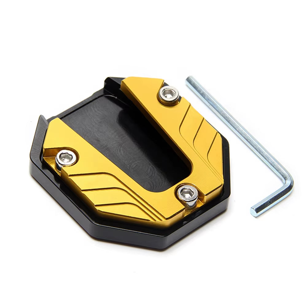 Universal Scooter Motorcycle Bike Kickstand Extender Foot Side Stand Extension Pad Support Plate Anti-Skid Enlarged Base