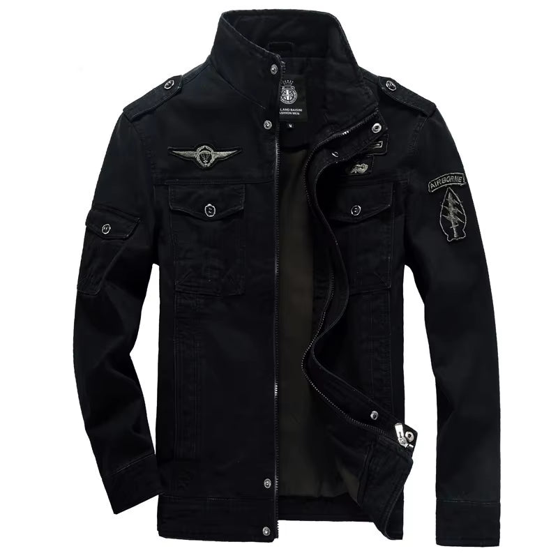 2023 Military Loose Men'S Jacket New Autumn Casual Cotton Workwear Jacket High-Quality Design Bomber Jackets Male