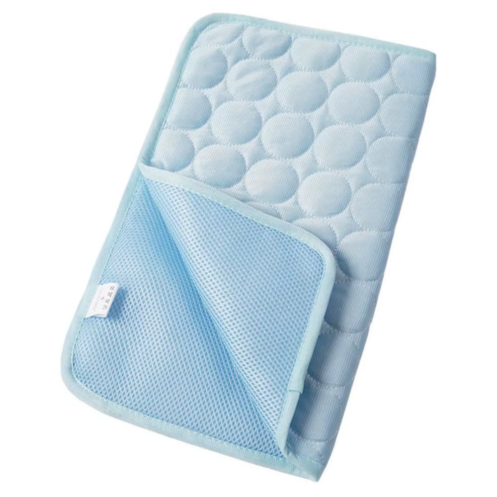 Pet Cooling Mat Dog Cat Sleeping Pad Cool Ice Silk Moisture-Proof Mattress Cushion Summer Small Animal Cold Bed 5 Sizes