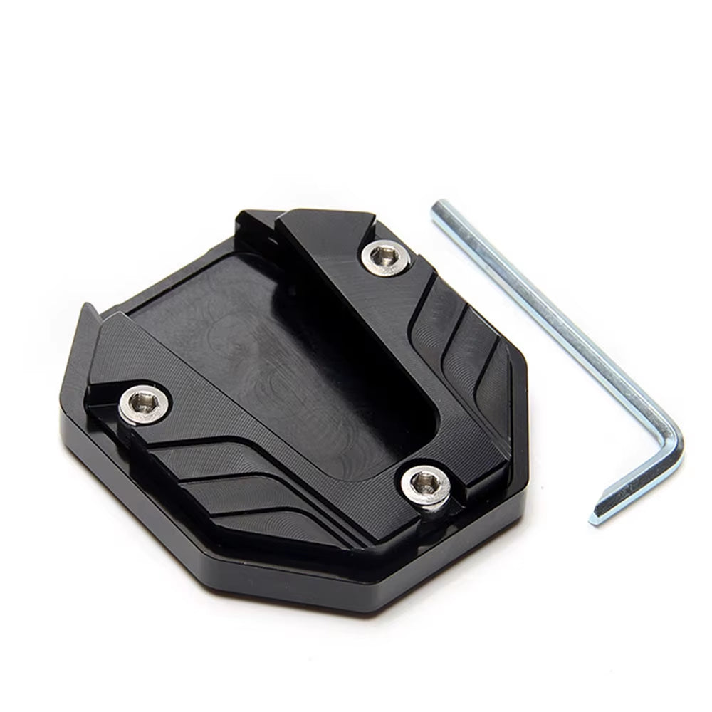 Universal Scooter Motorcycle Bike Kickstand Extender Foot Side Stand Extension Pad Support Plate Anti-Skid Enlarged Base